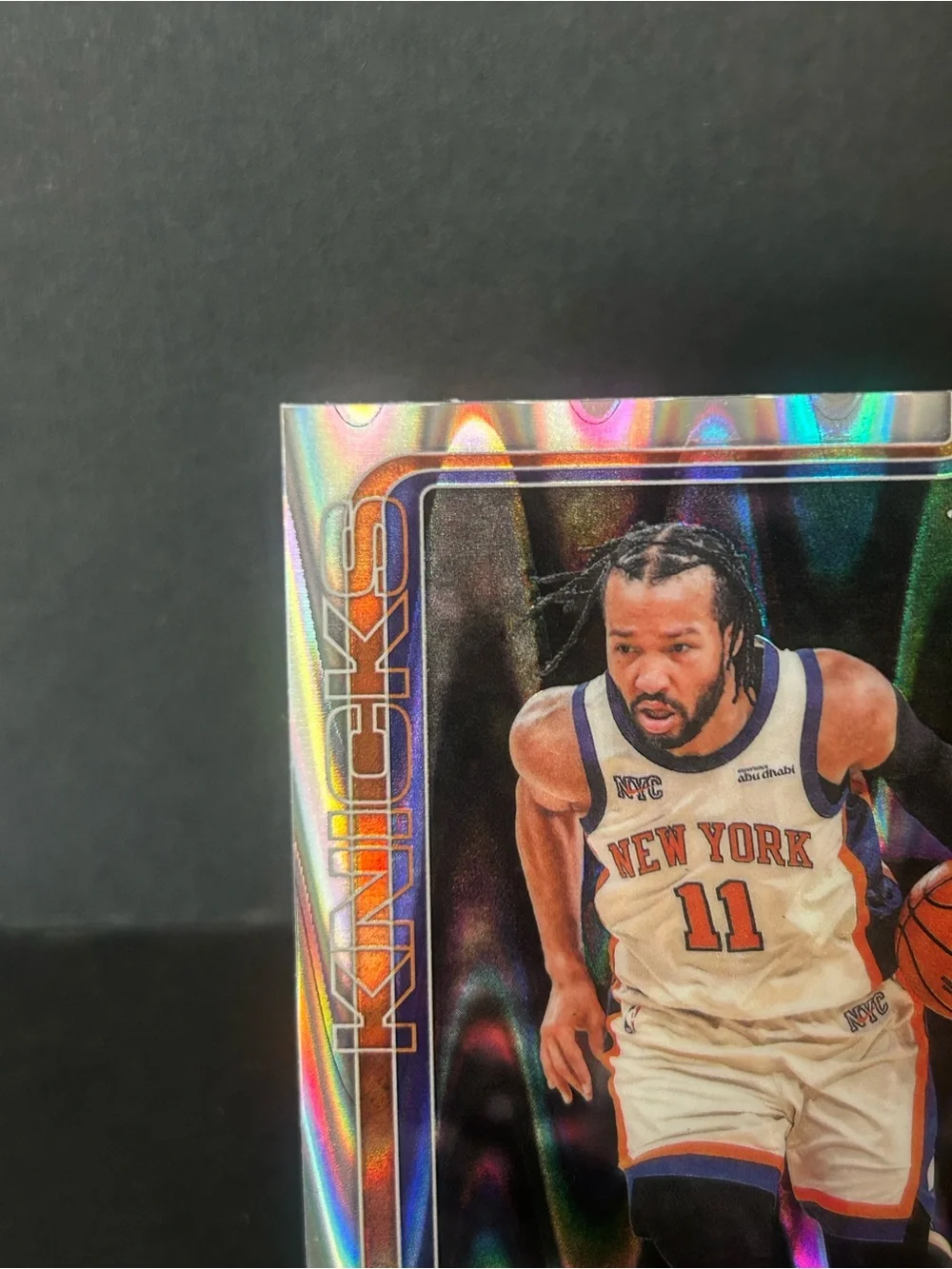 2025-26 Topps Chrome Update Jalen Brunson #20 RayWave Refractor New York Knicks